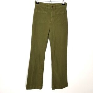 Faherty Olive Green Women's Trousers